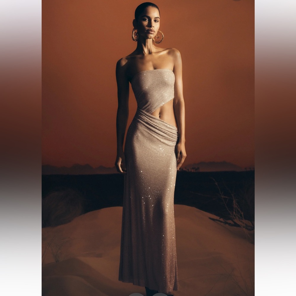 MESHKI MAXI GOWN XS GORGEOUS
